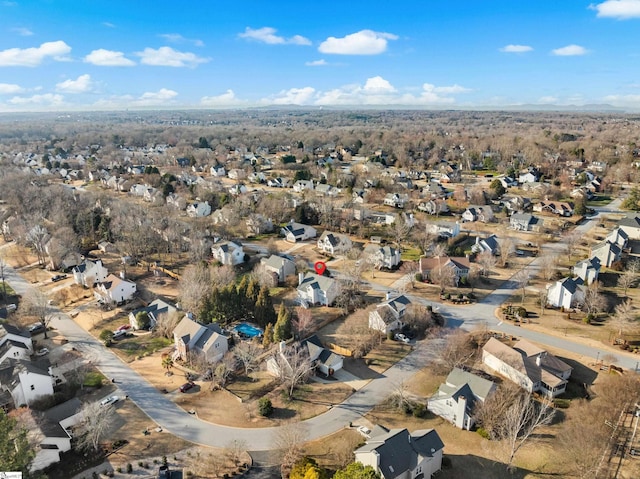 drone / aerial view featuring a residential view