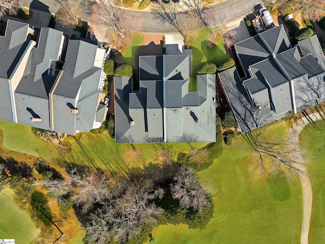 drone / aerial view featuring a residential view