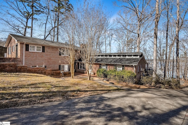 view of front of property with brick siding