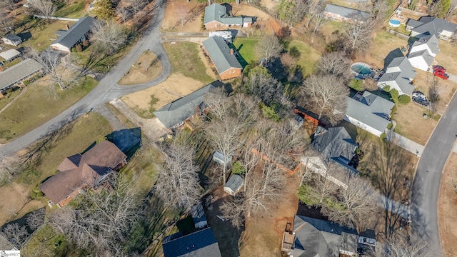 drone / aerial view featuring a residential view