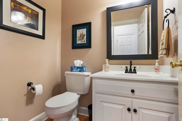 204 Waterford Ln, Greer, SC 29650 - half bath with baseboards, vanity, and toilet