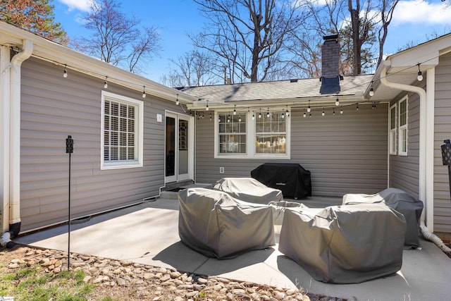 view of patio featuring area for grilling