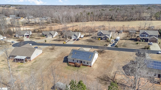 bird's eye view featuring a residential view