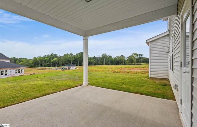 120 Indigo Cir Lot 35, Easley, SC 29642 - view of patio / terrace with a view of countryside and view of wooded area