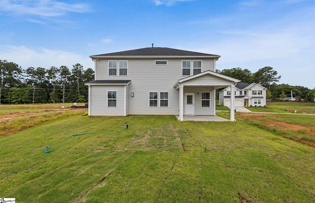 120 Indigo Cir Lot 35, Easley, SC 29642 - rear view of property featuring a patio and a lawn
