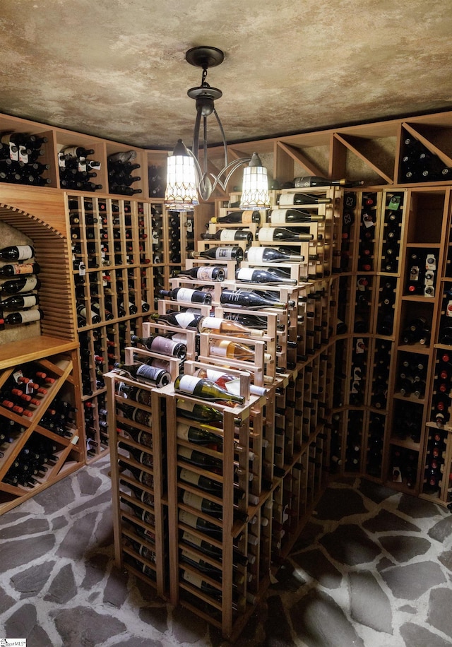 view of wine room