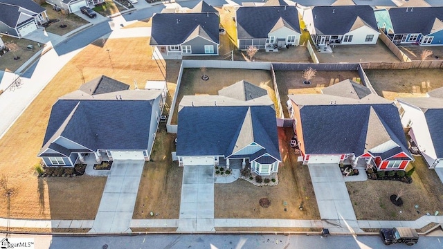 aerial view featuring a residential view