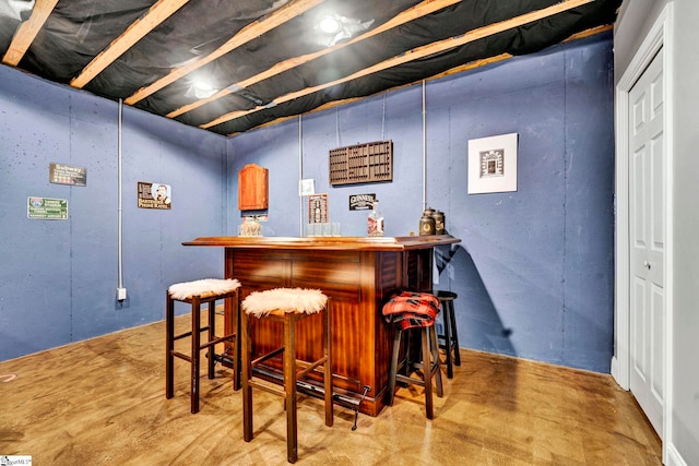 621 Shefwood Dr, Easley, SC 29642 - bar featuring concrete flooring and a dry bar