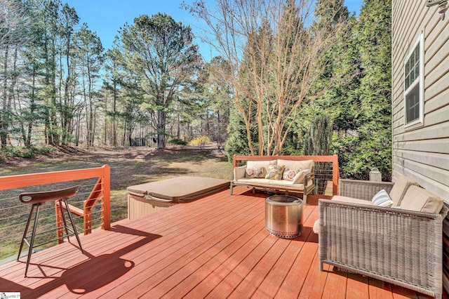 621 Shefwood Dr, Easley, SC 29642 - deck with outdoor lounge area