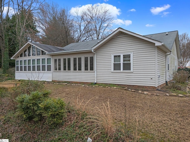 view of rear view of property