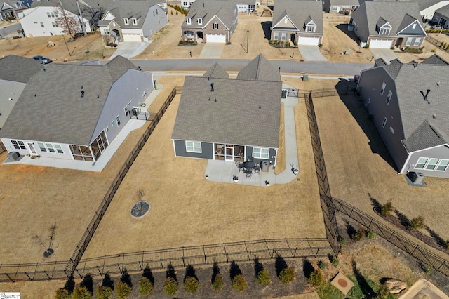 drone / aerial view featuring a residential view