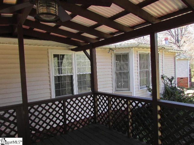 view of deck