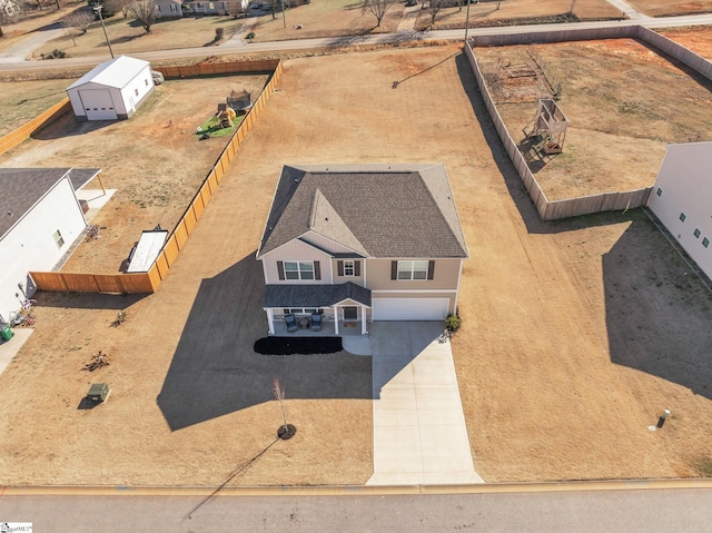 birds eye view of property