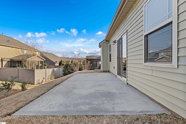 view of patio / terrace with fence