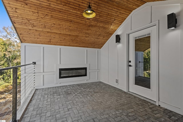 view of patio / terrace with a balcony