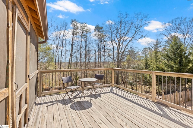 view of wooden terrace