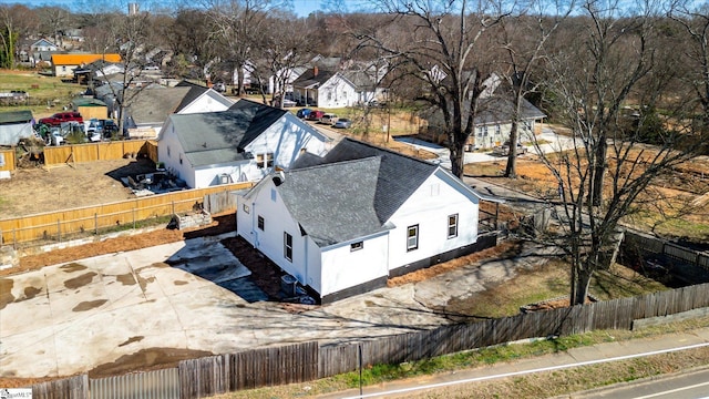 bird's eye view with a residential view