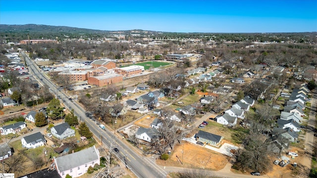 aerial view featuring a residential view