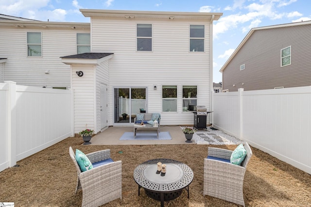 107 Tramore Ln, Fountain Inn, SC 29644 - rear view of property featuring a fenced backyard and a patio area