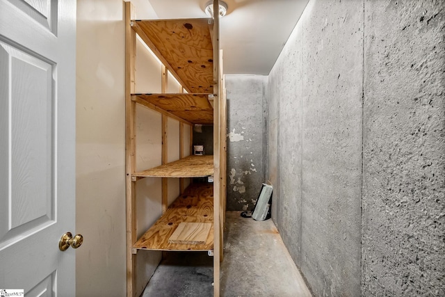 view of storage room