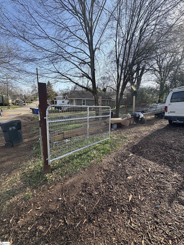 exterior space featuring fence