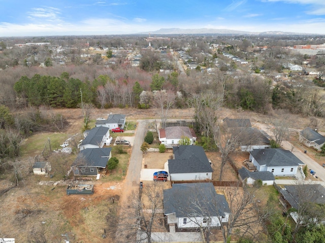 aerial view featuring a residential view