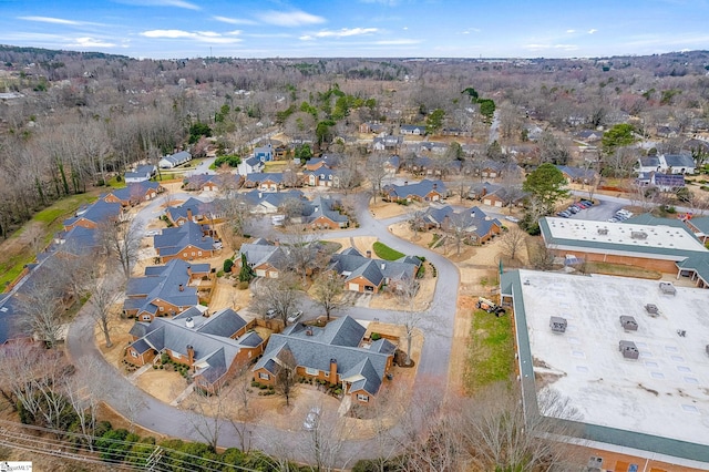 drone / aerial view featuring a residential view