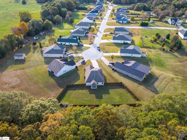 aerial view featuring a residential view