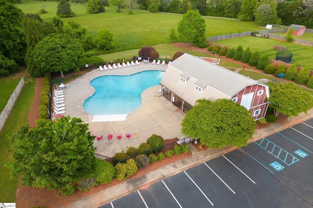 birds eye view of property