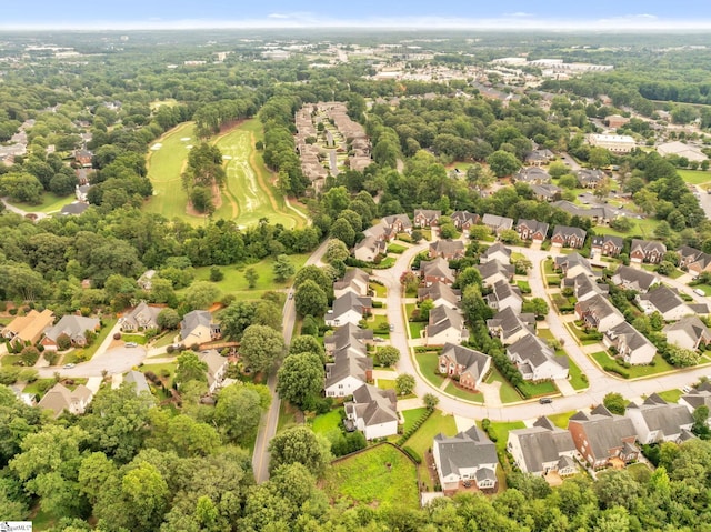 bird's eye view featuring a residential view