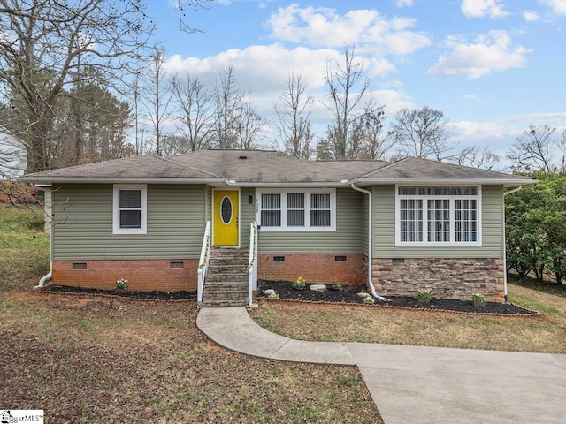 103 Cresta Verde Rd, Anderson, SC 29621 - ranch-style home with crawl space and roof with shingles