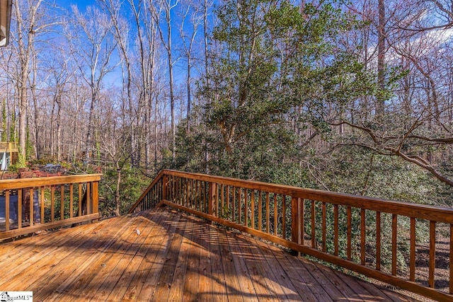 view of wooden terrace