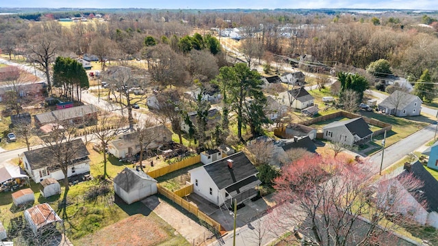 aerial view featuring a residential view