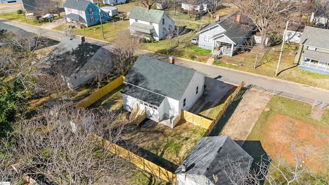 drone / aerial view with a residential view