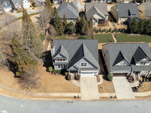 birds eye view of property featuring a residential view