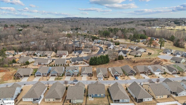 drone / aerial view with a residential view