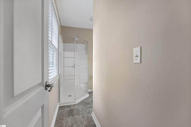 hallway with baseboards