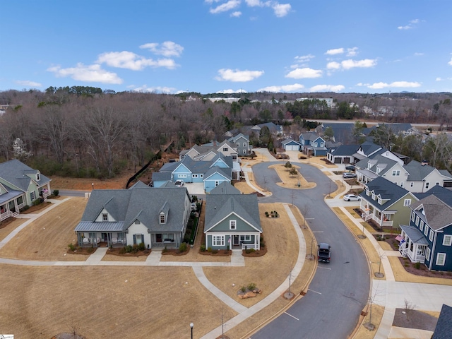 aerial view featuring a residential view