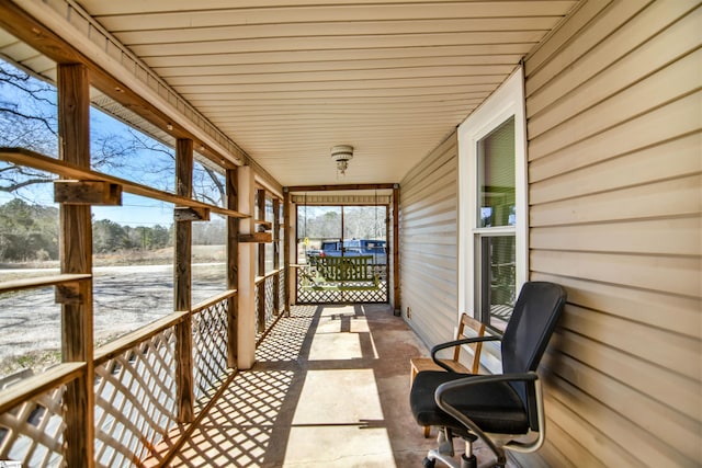 sunroom featuring a healthy amount of sunlight