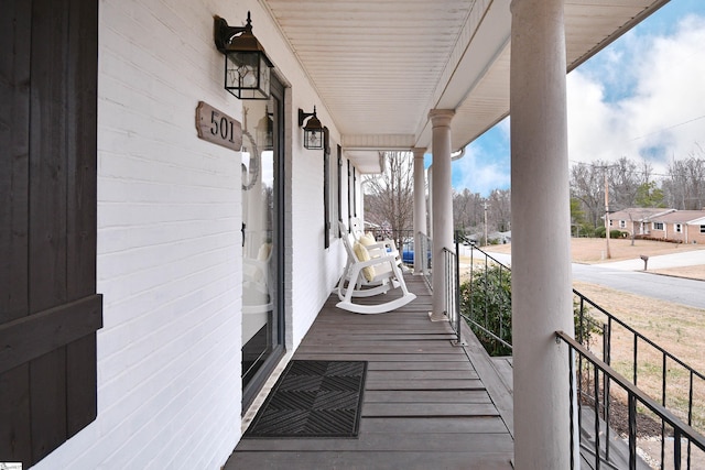 view of wooden terrace