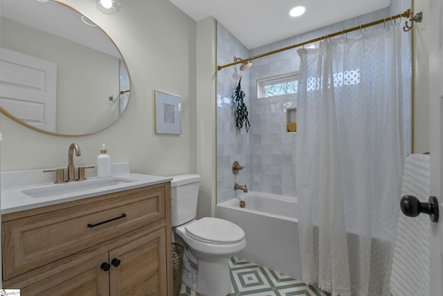 14 Arden Street Units A & B, Greenville, SC 29607 - bathroom with shower / bath combo, vanity, and toilet
