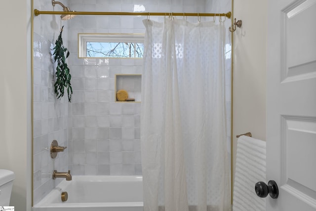 14 Arden Street Units A & B, Greenville, SC 29607 - full bath with shower / bath combination with curtain and toilet
