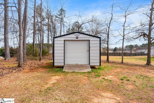 view of outdoor structure featuring an outdoor structure