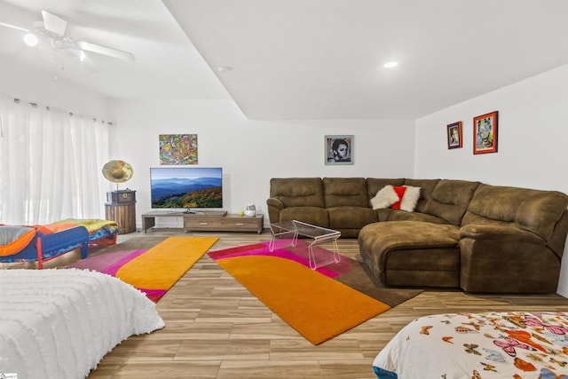 bedroom featuring recessed lighting