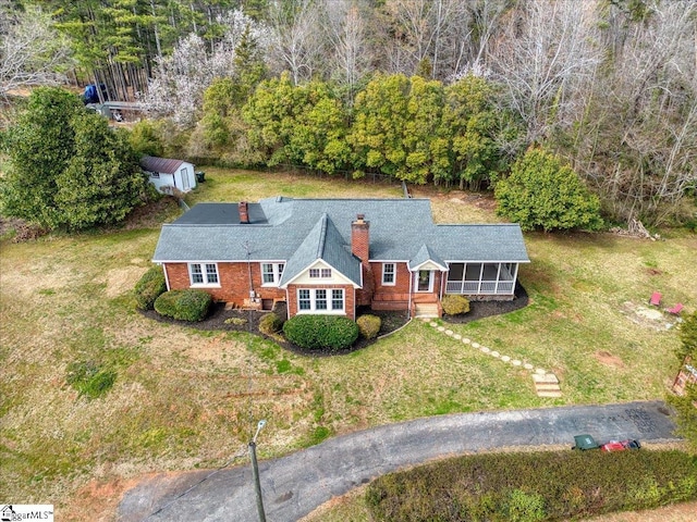 birds eye view of property