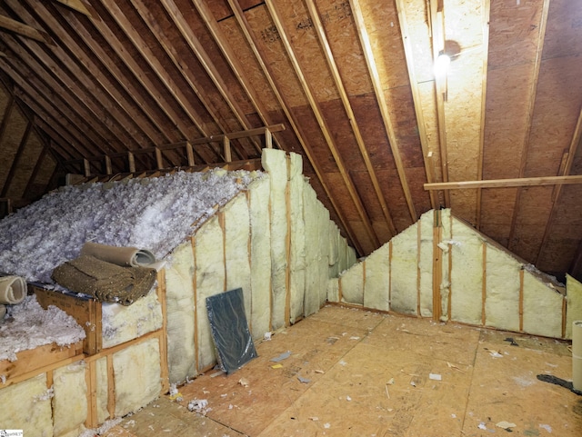 view of attic