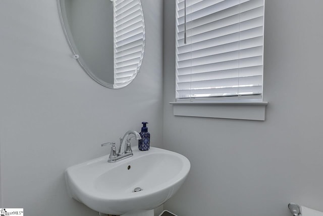 bathroom with a sink