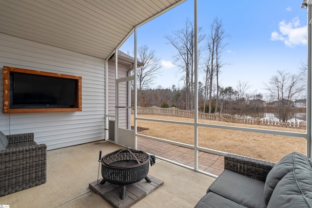 view of sunroom / solarium