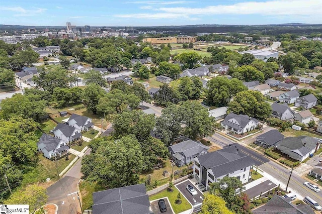 aerial view featuring a residential view