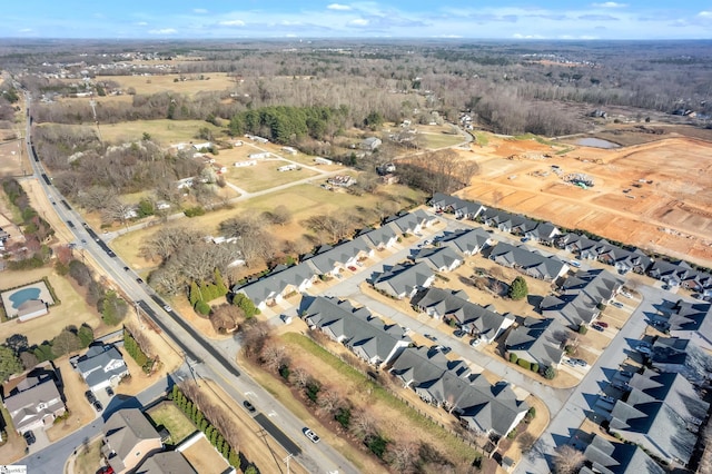 birds eye view of property featuring a residential view